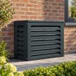 Compacte airco omkasting voor buiten – antracietgrijs