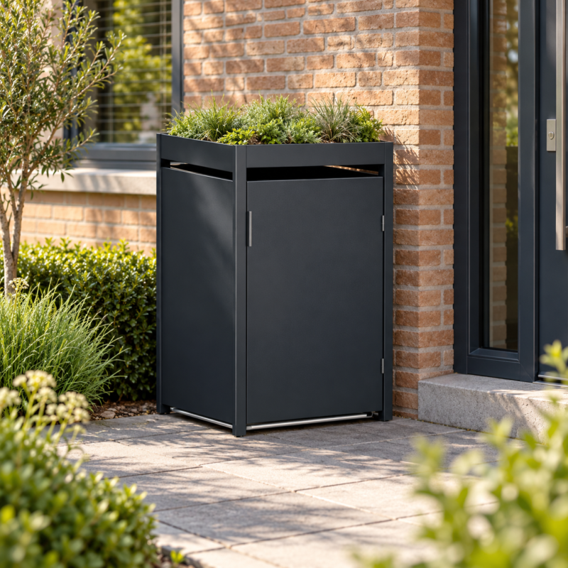 Kliko ombouw met plantenbak – antracietgrijs